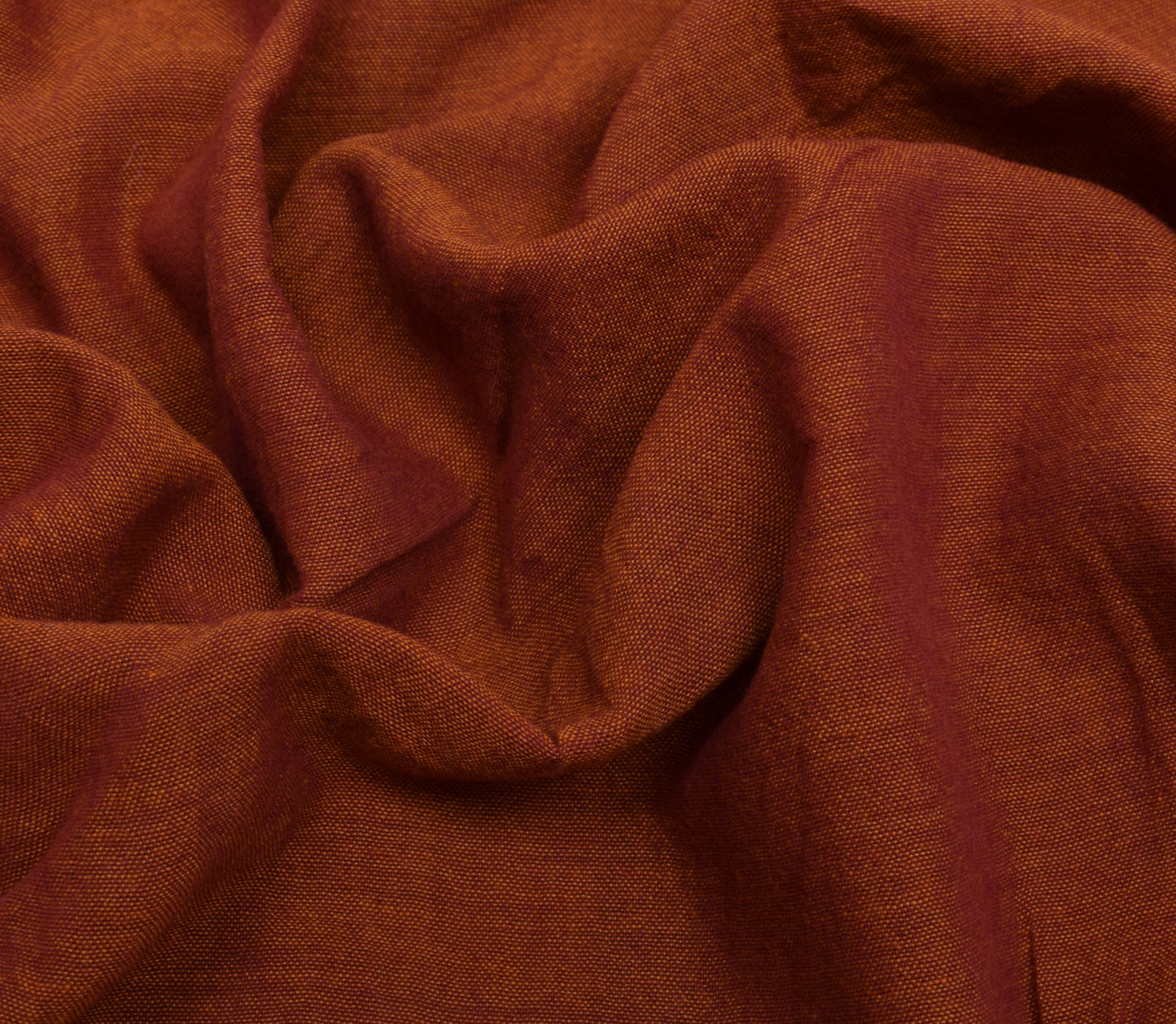 Sushila Vintage Rust Scrap Saree 100% Pure Cotton Sari 5 Yard Craft Fabric