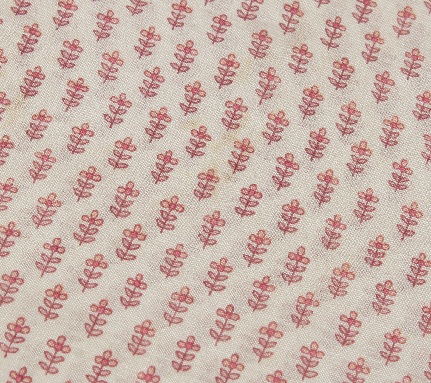 Sushila Vintage Dark Pink Scrap Saree 100% Pure Silk Printed Paisley Sari  Fabric