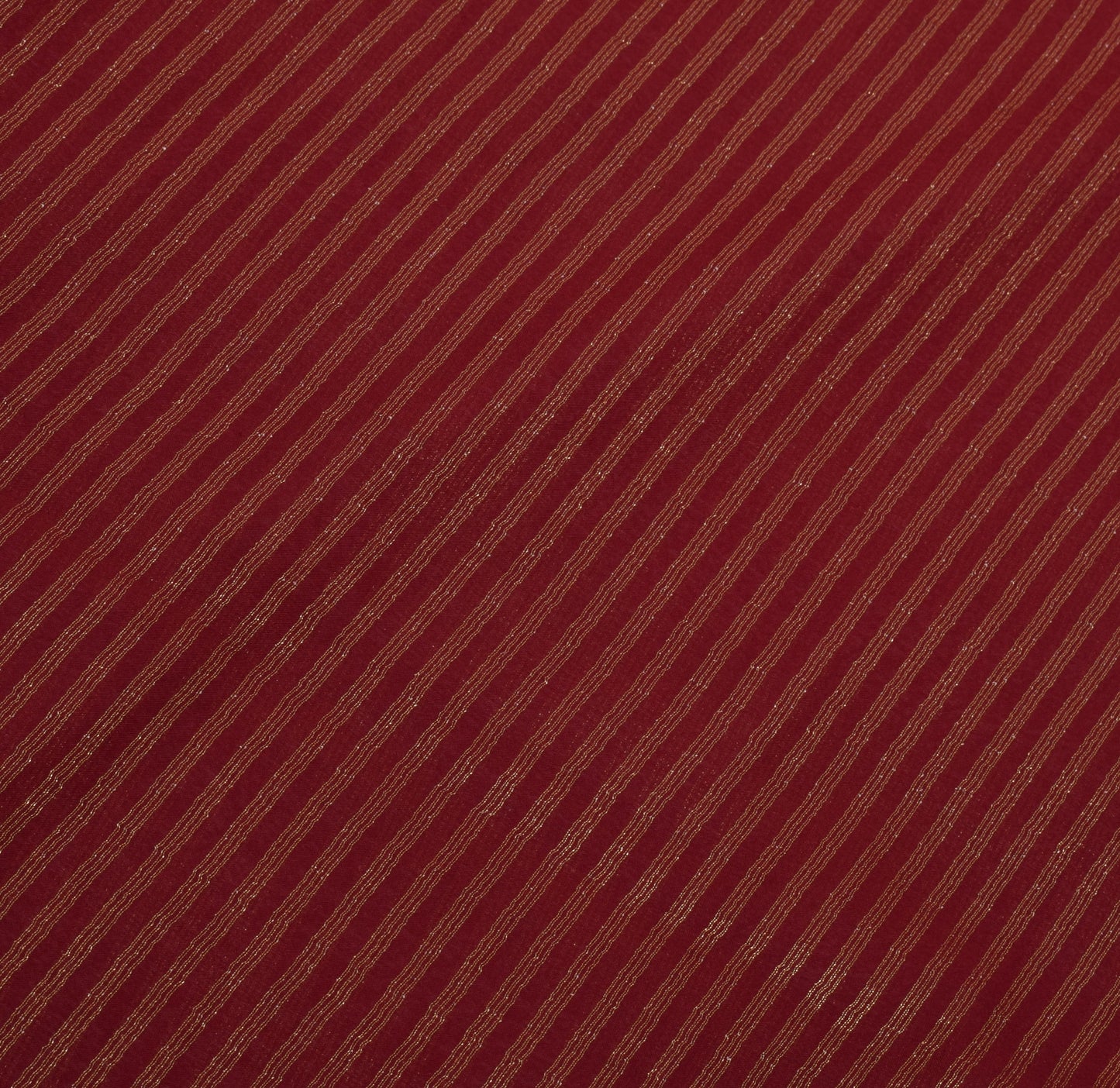 Sushila Vintage Maroon Saree Blend Silk Hand Beaded Woven Sari 5 Yard Fabric