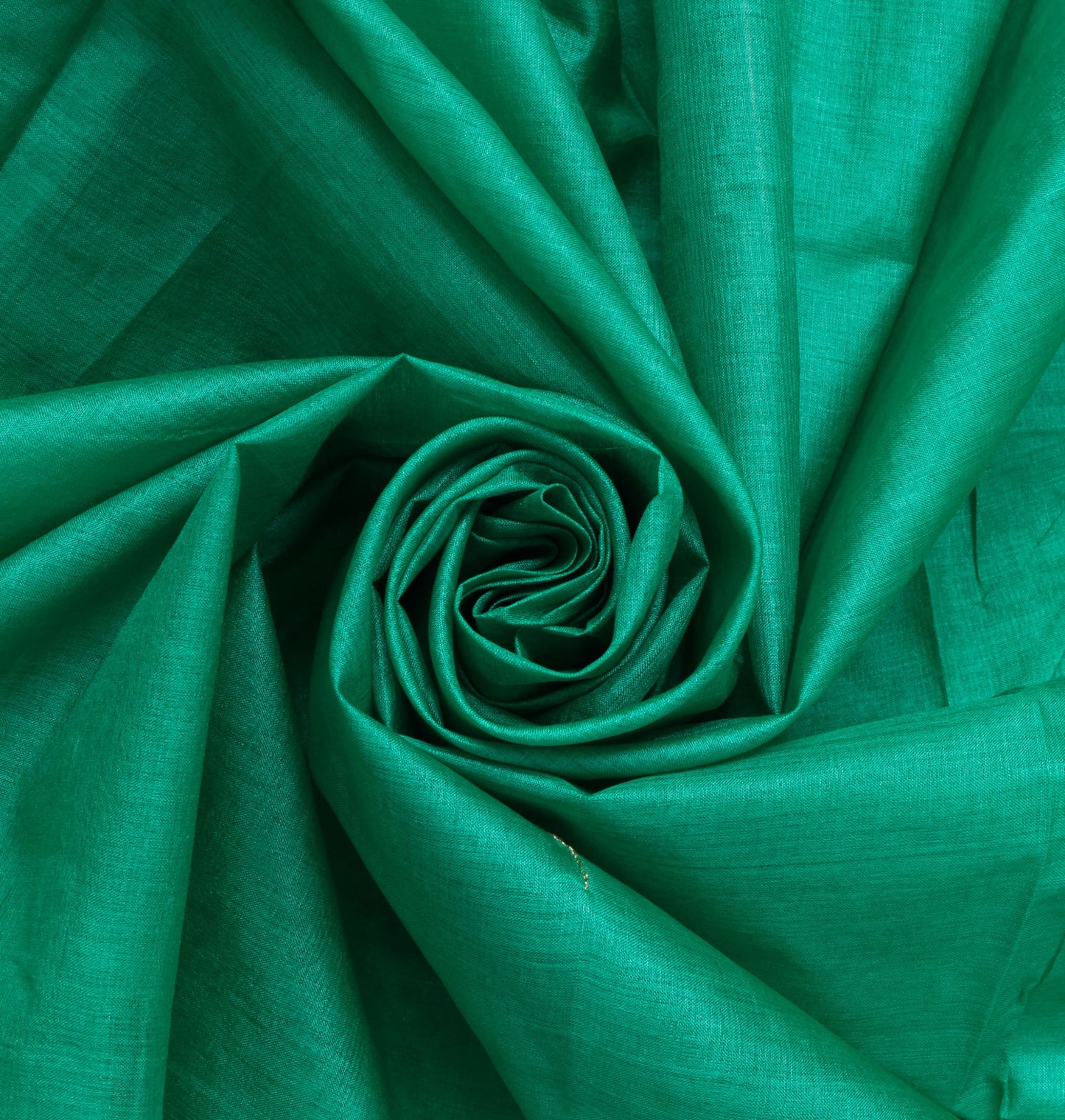 Sushila Vintage Green Sari 100% Pure Silk Woven & Embroidered Floral Sari Fabric