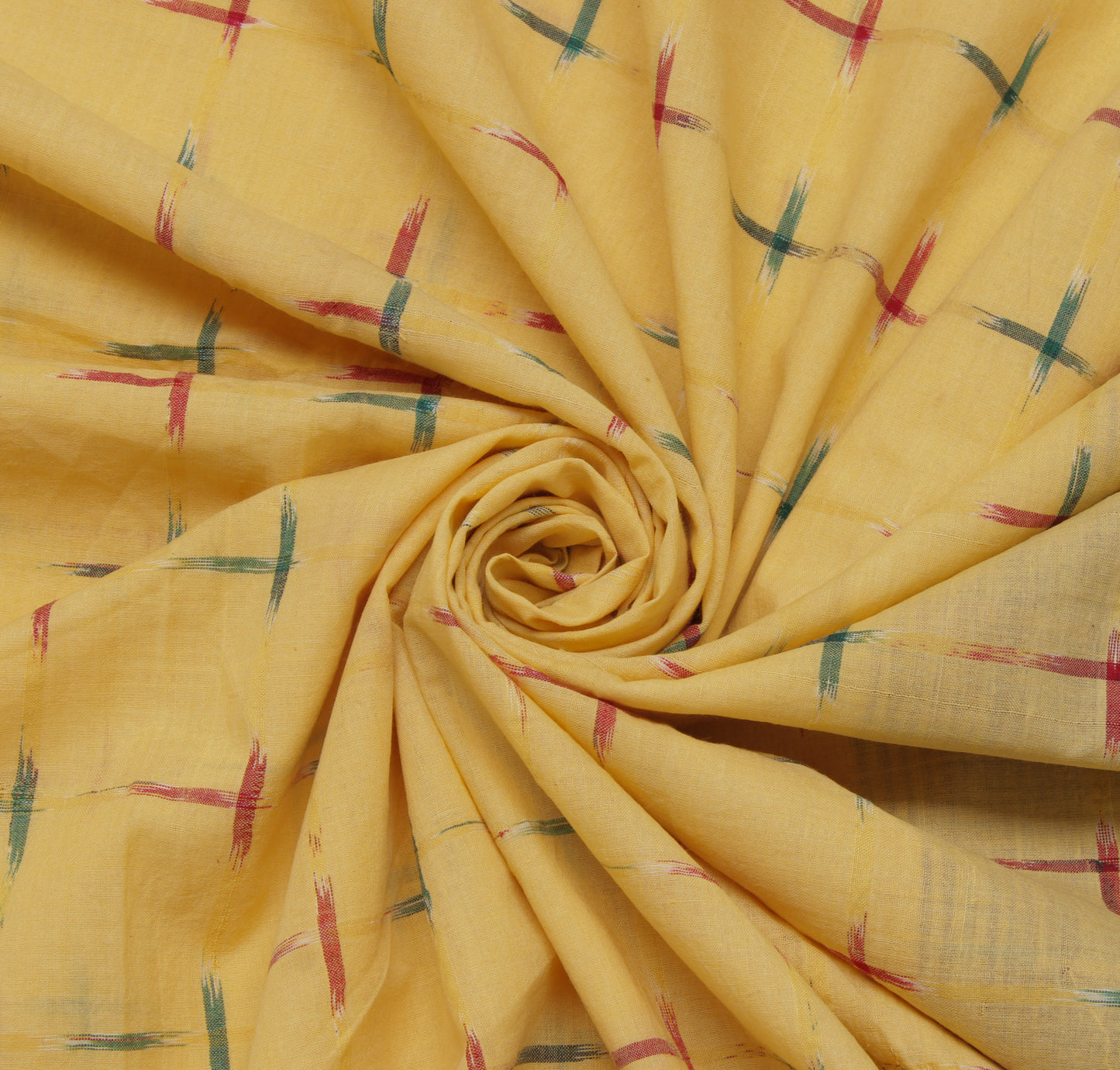 Sushila Vintage Cream Saree Pure Cotton Hand Woven Ikat Patola Sari Craft Fabric