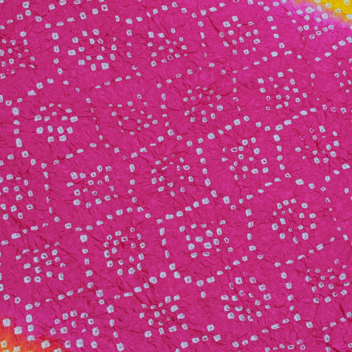 Sushila Vintage Pink Saree Blend Silk Bandhani Printed & Woven Sari Craft Fabric