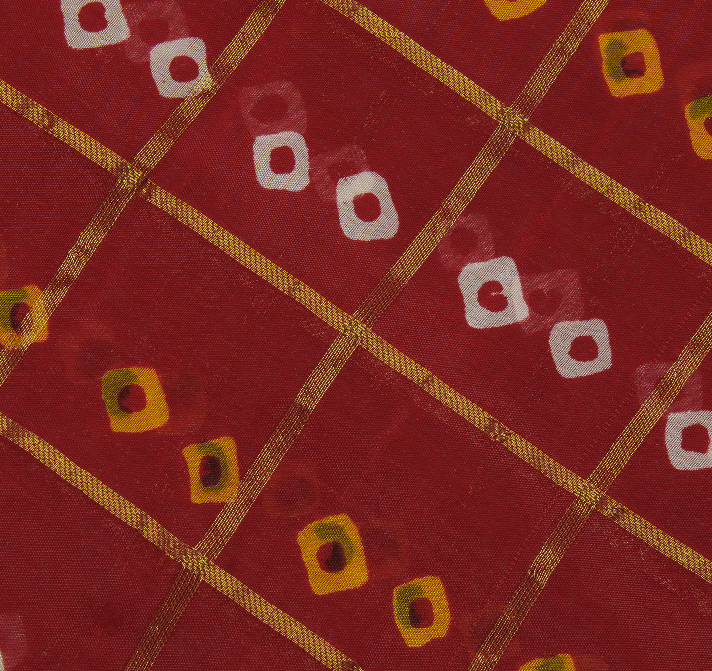 Sushila Vintage Maroon Saree Pure Georgette Silk Bandhani Printed Sari Fabric