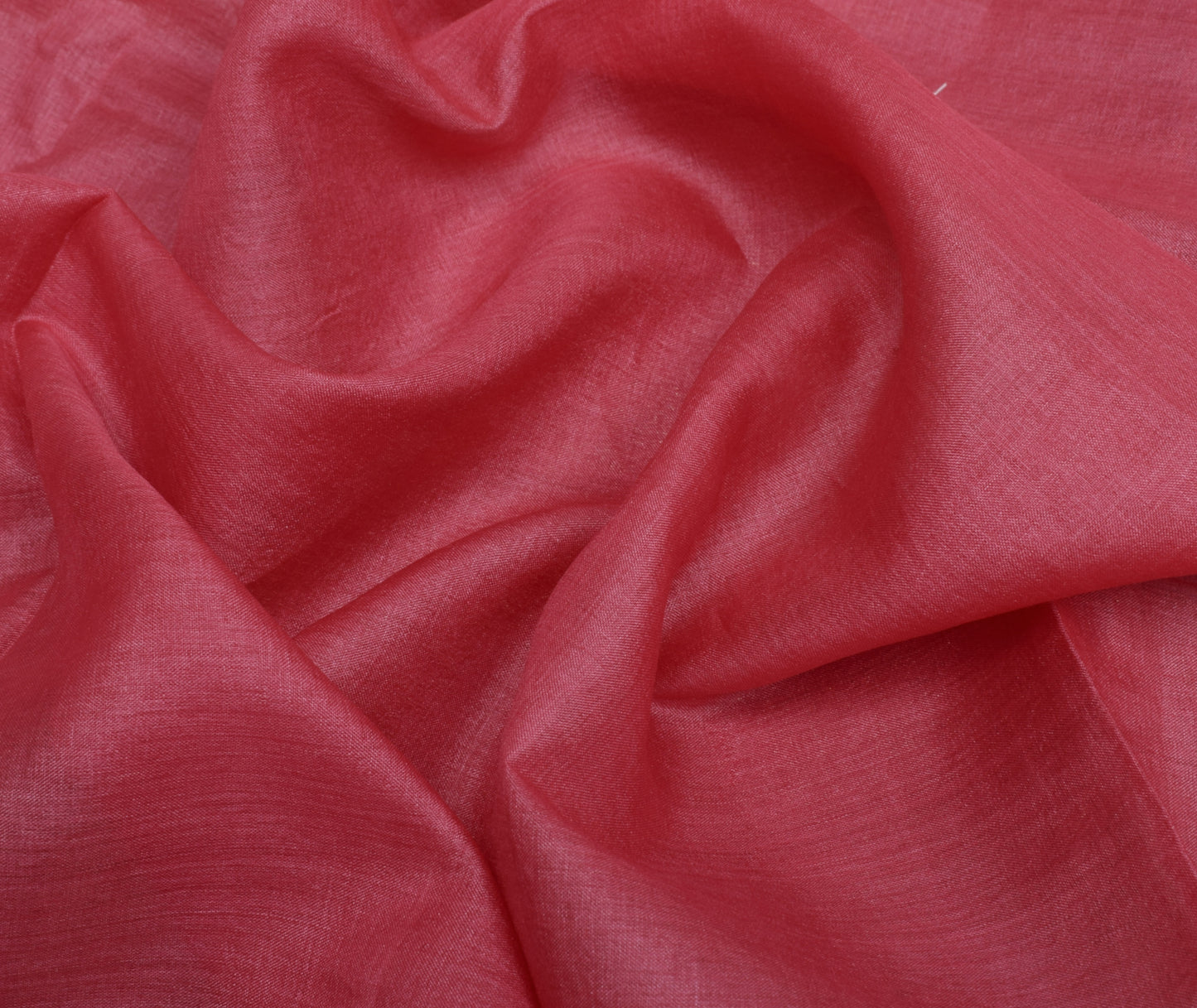 Sushila Vintage Indian Pink Saree 100% Pure Silk Woven 5 Yard Sari Craft Fabric