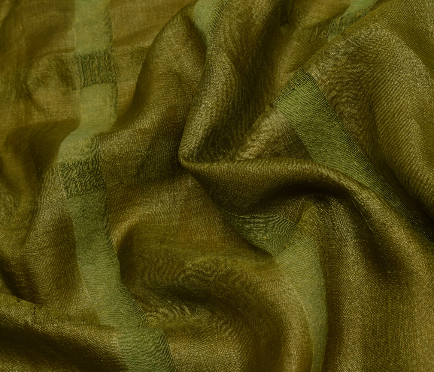 Sushila Vintage Green  Saree Pure Silk Woven & Bandhani Printed Sari Fabric