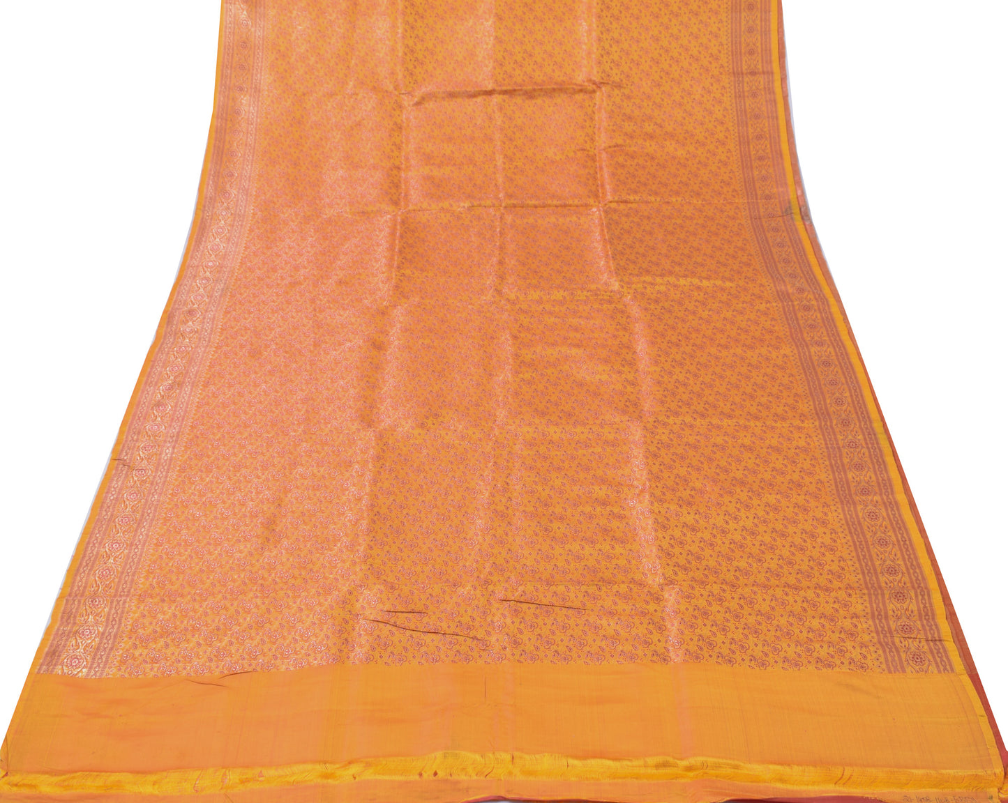 Sushila Vintage Heavy Saree Pure Satin Silk Banarasi Brocade Woven Sari Fabric