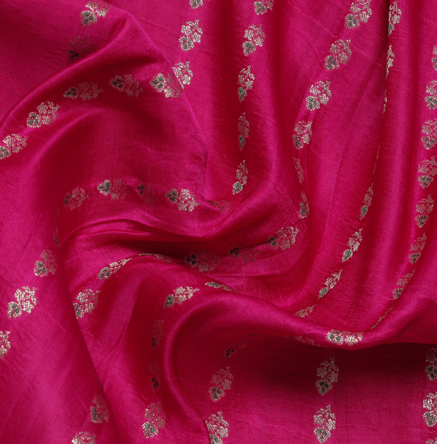 Sushila Vintage Heavy Saree Pure Satin Silk Banarasi Brocade Woven Sari Fabric