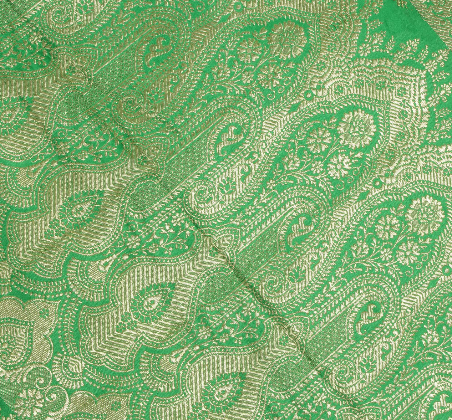 Sushila Vintage Heavy Saree Pure Satin Silk Banarasi Brocade Woven Sari Fabric