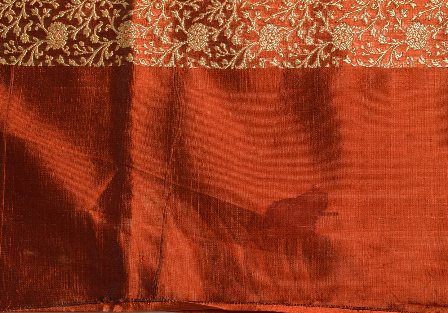 Sushila Vintage Heavy Saree Blend Satin Silk Banarasi Brocade Woven Sari Fabric