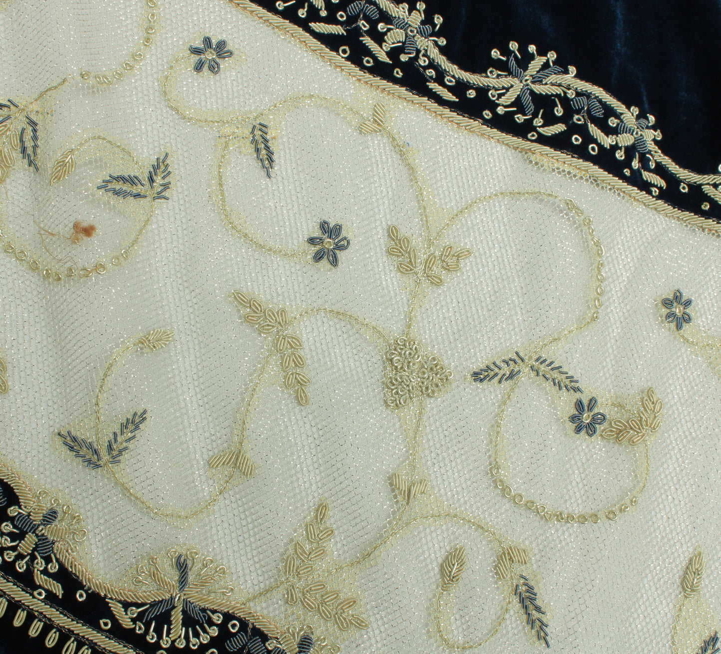 Black Elegant Fur Imported Fabric Semi Stitched Lehenga With