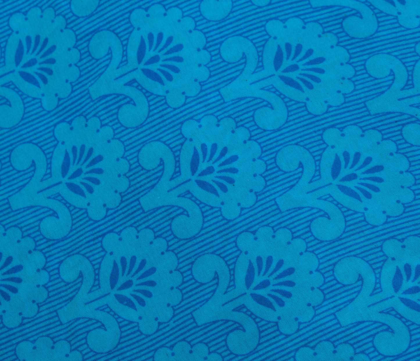 Sushila Vintage Blue Silk Saree Magic Wrap Reversible Skirt Beach Dress Hippie