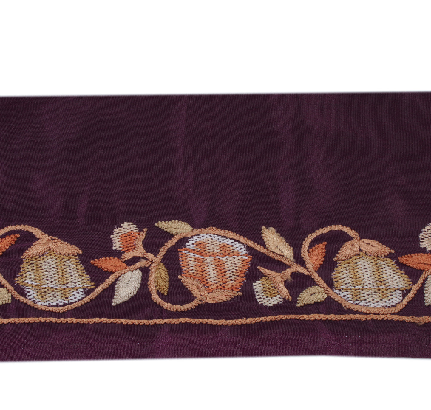 Sushila Vintage Purple Saree Border Indian Craft Sewing Trim Embroidered  Ribbon