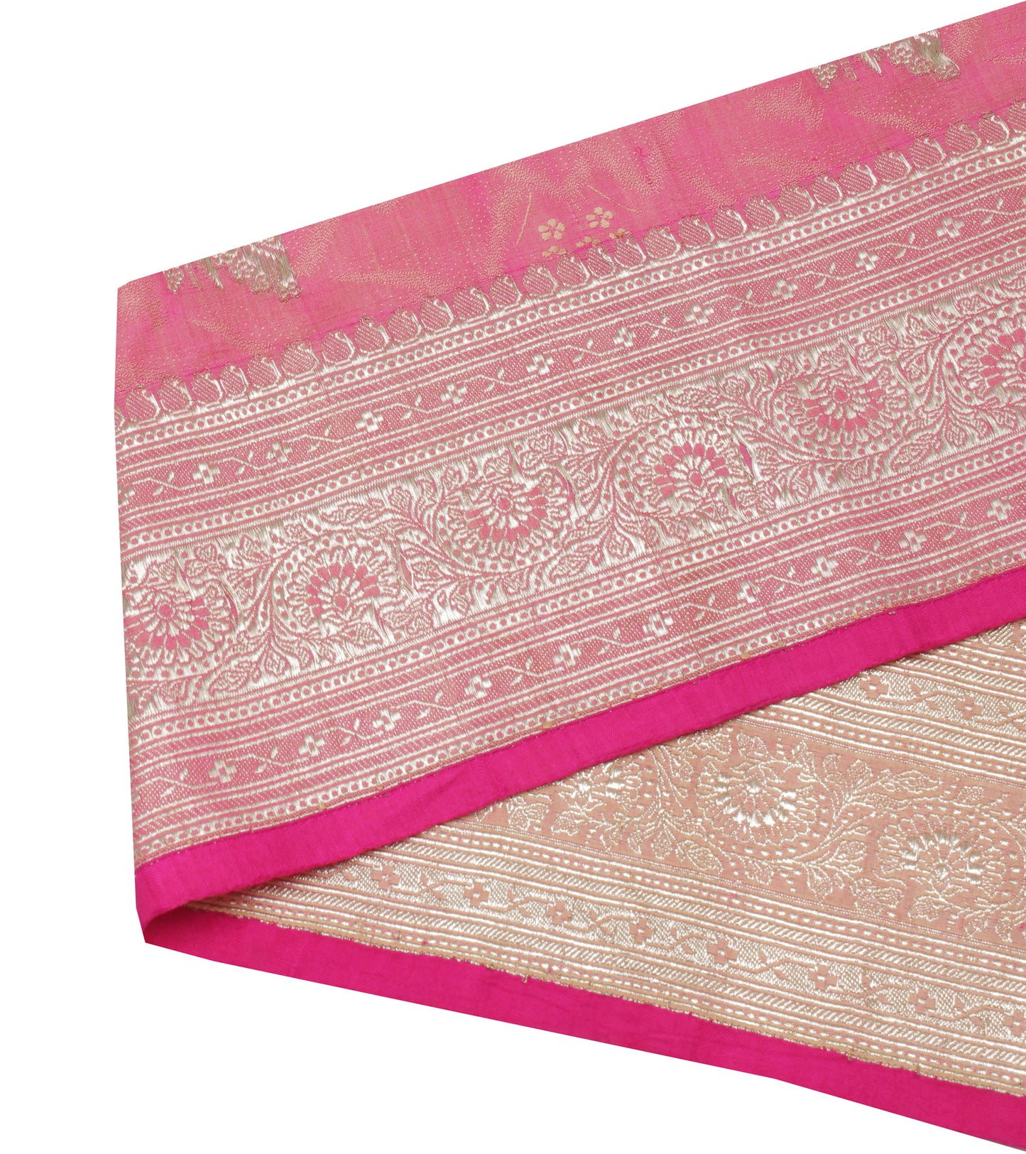 Sushila Vintage Peach Saree Border Indian Craft Sewing Trim Woven Lace Ribbon