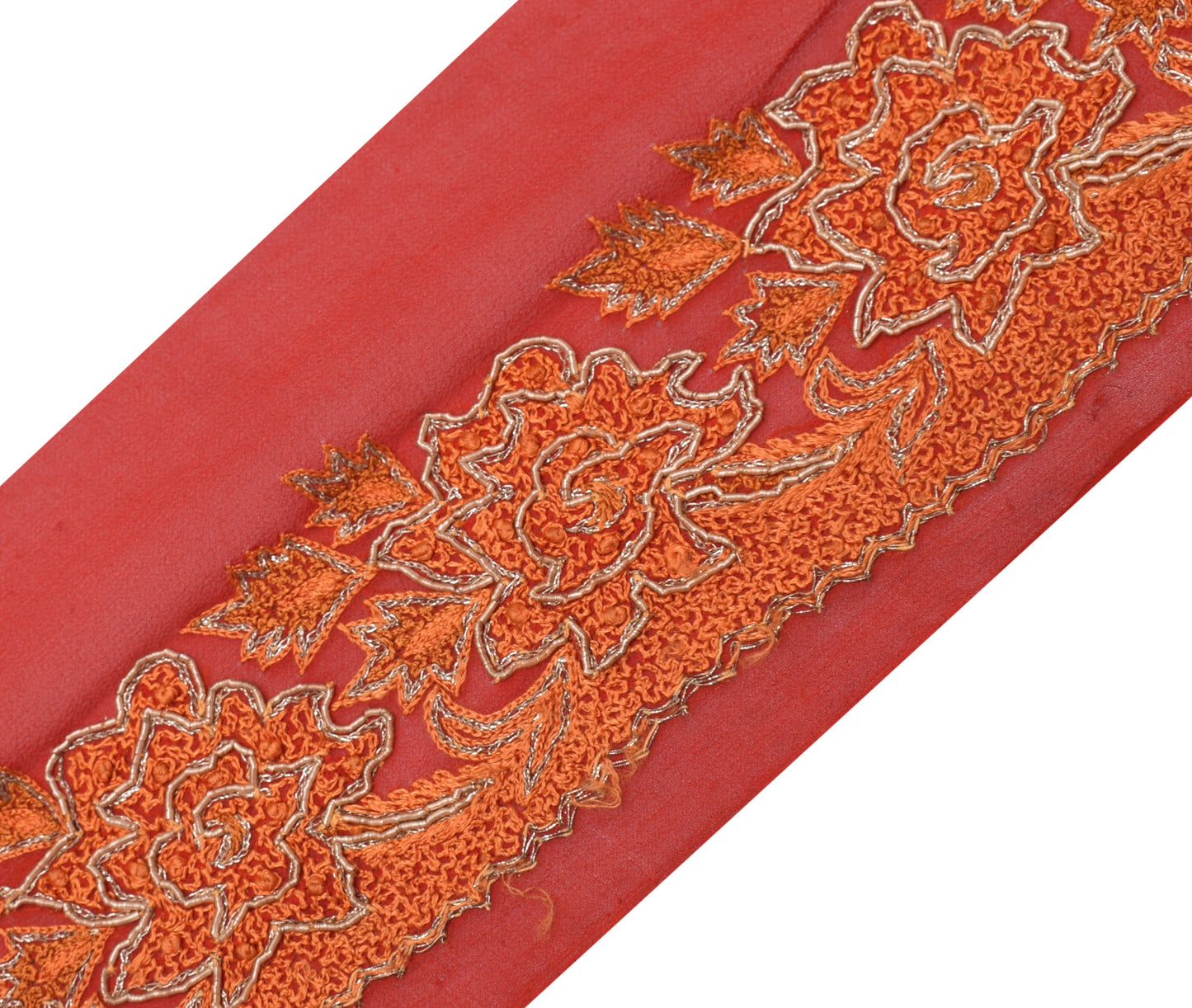 Sushila Vintage  Saree Border Indian Craft Sewing Trim Embroidered Lace Ribbon