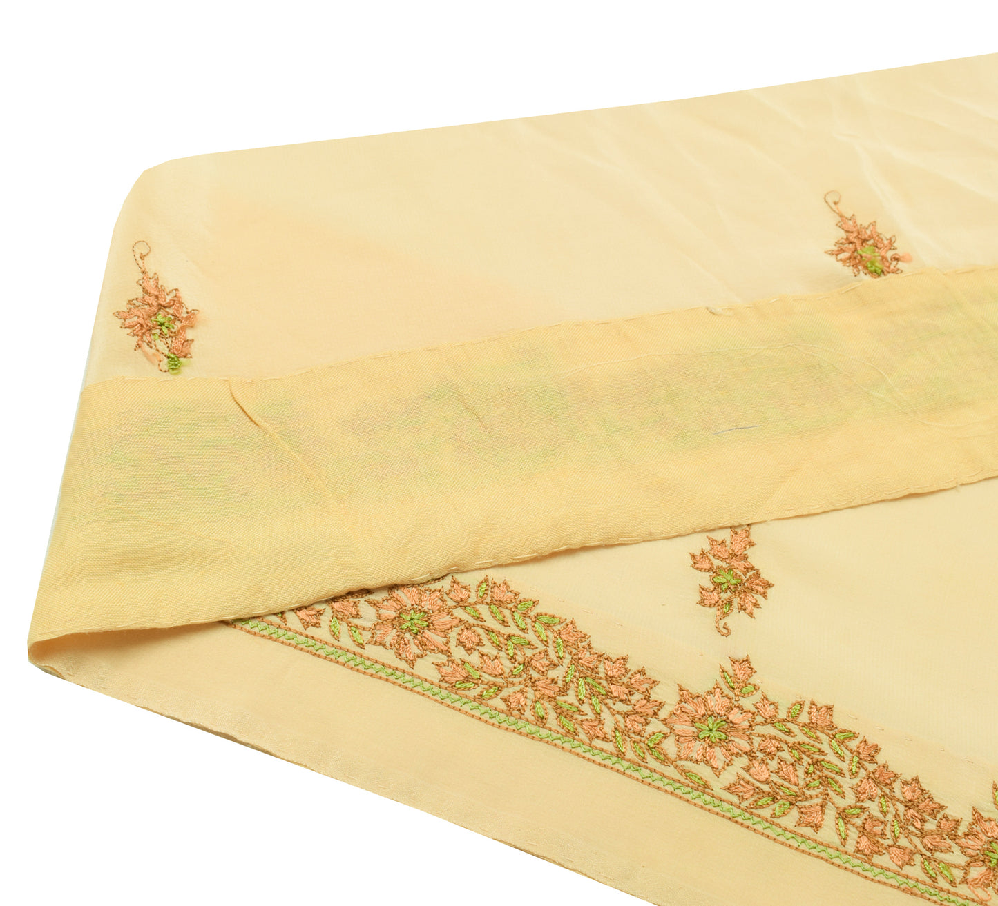 Sushila Vintage Cream Saree Border Indian Craft Sewing Trim Embroidered Ribbon