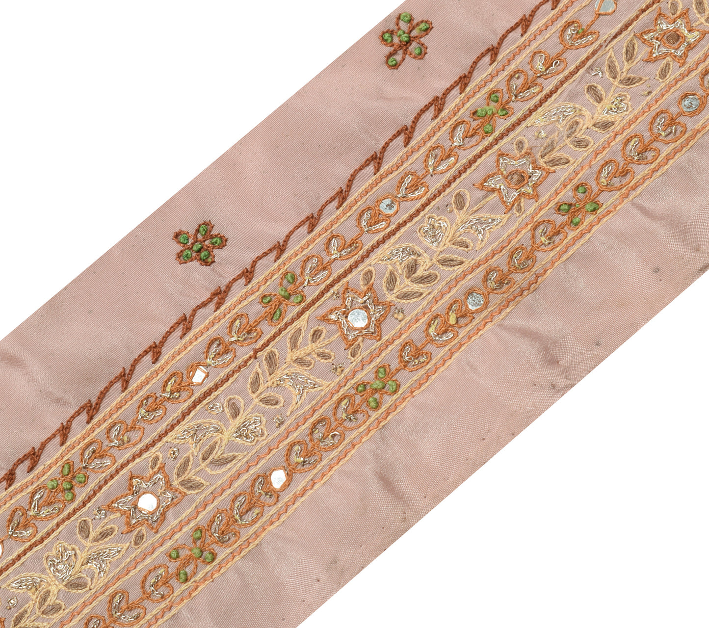 Sushila Vintage Saree Border Indian Craft Sewing Trim Embroidered Lace Ribbon