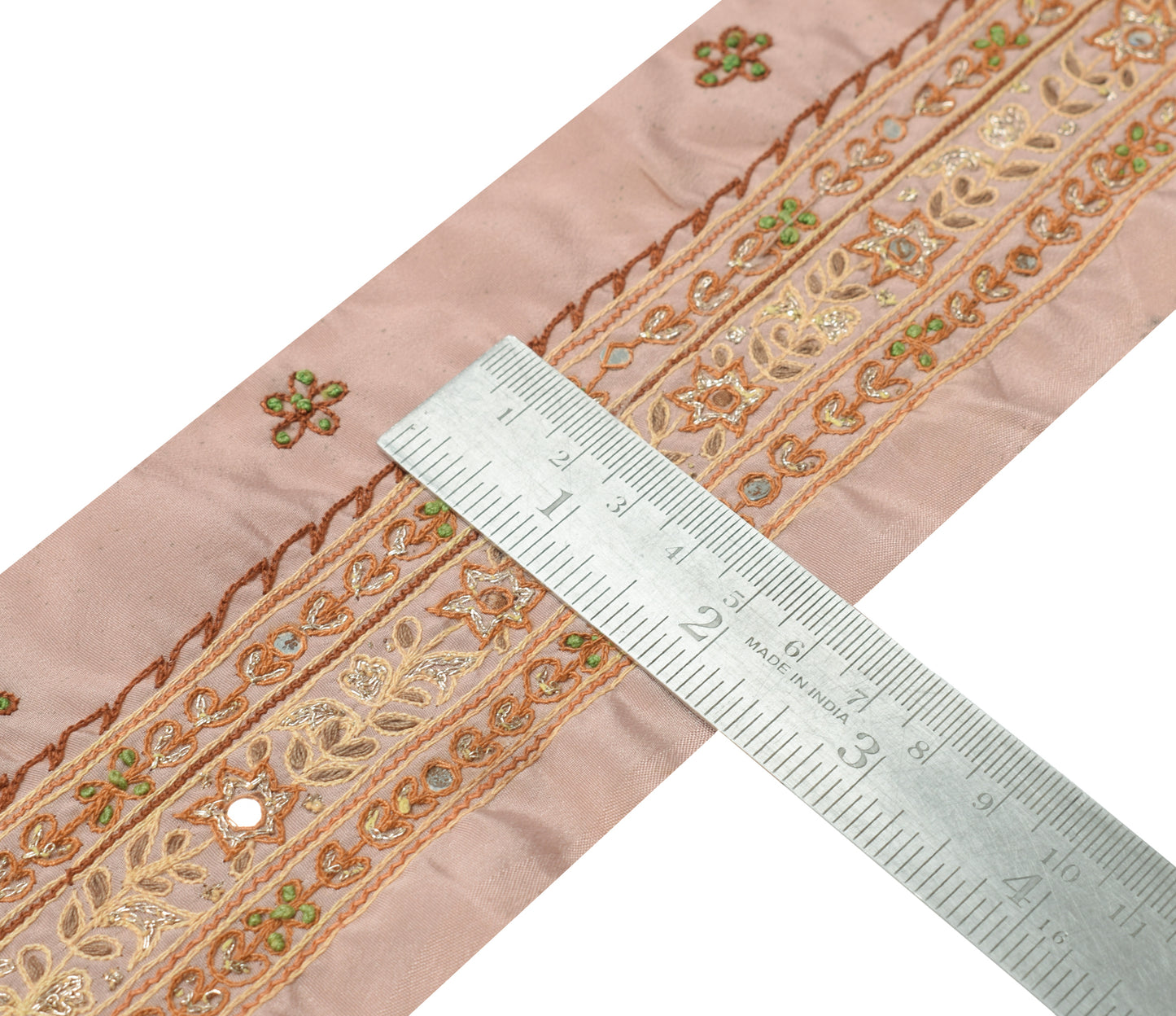 Sushila Vintage Saree Border Indian Craft Sewing Trim Embroidered Lace Ribbon