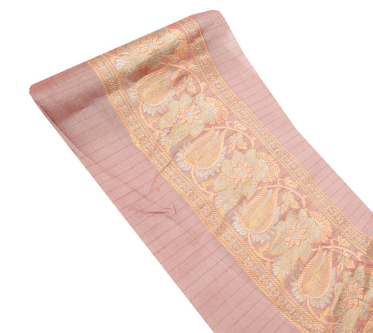 Sushila Vintage Pure Silk Saree Border Indian Craft Sewing Trim Woven Ribbon