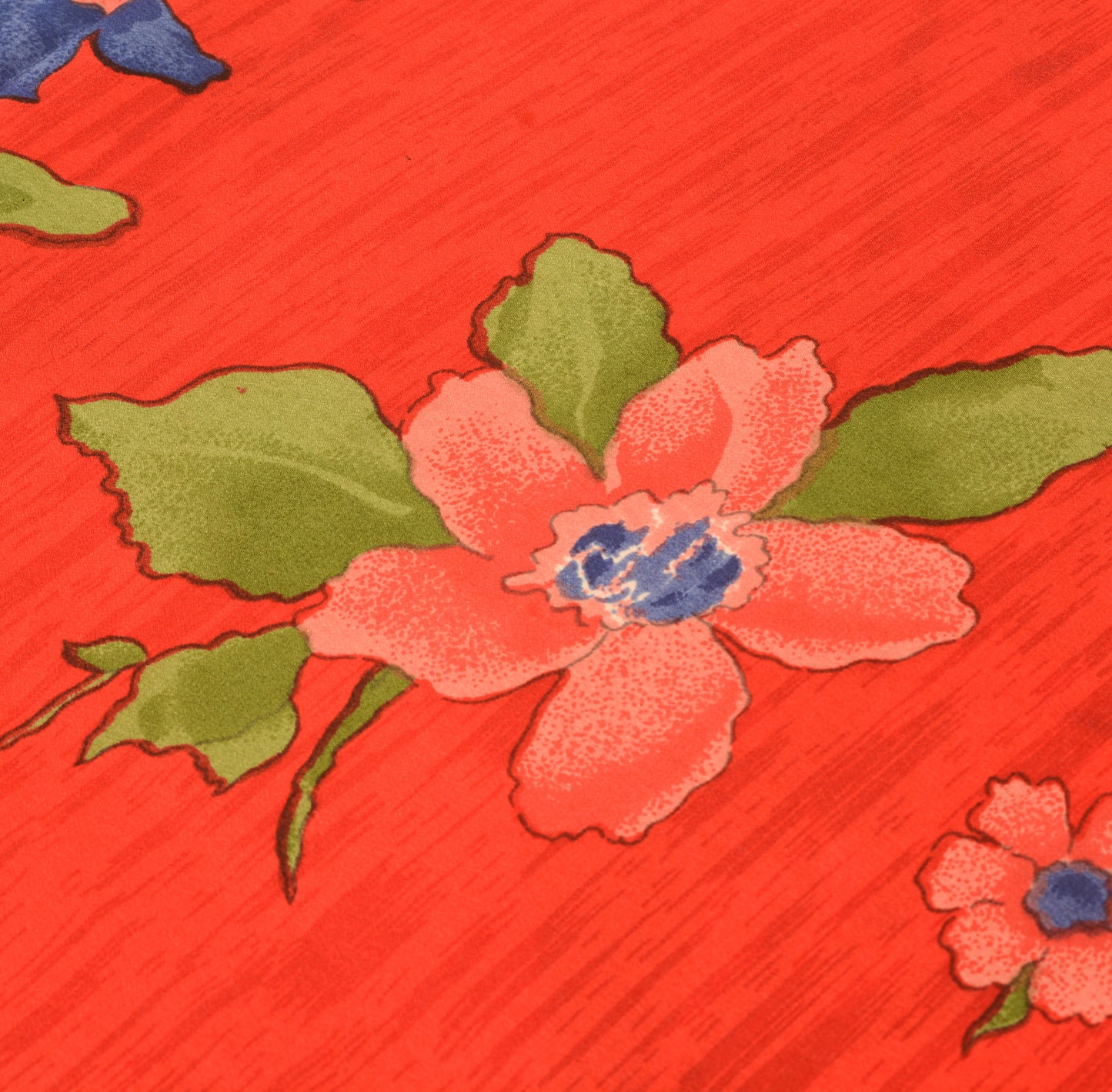 Sushila Vintage Dark Red Saree 100% Pure Crepe Silk Printed Floral Soft Fabric