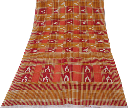 Sushila Vintage Multi-Color 100% Saree Pure Cotton Printed 5 Yard Craft Fabric