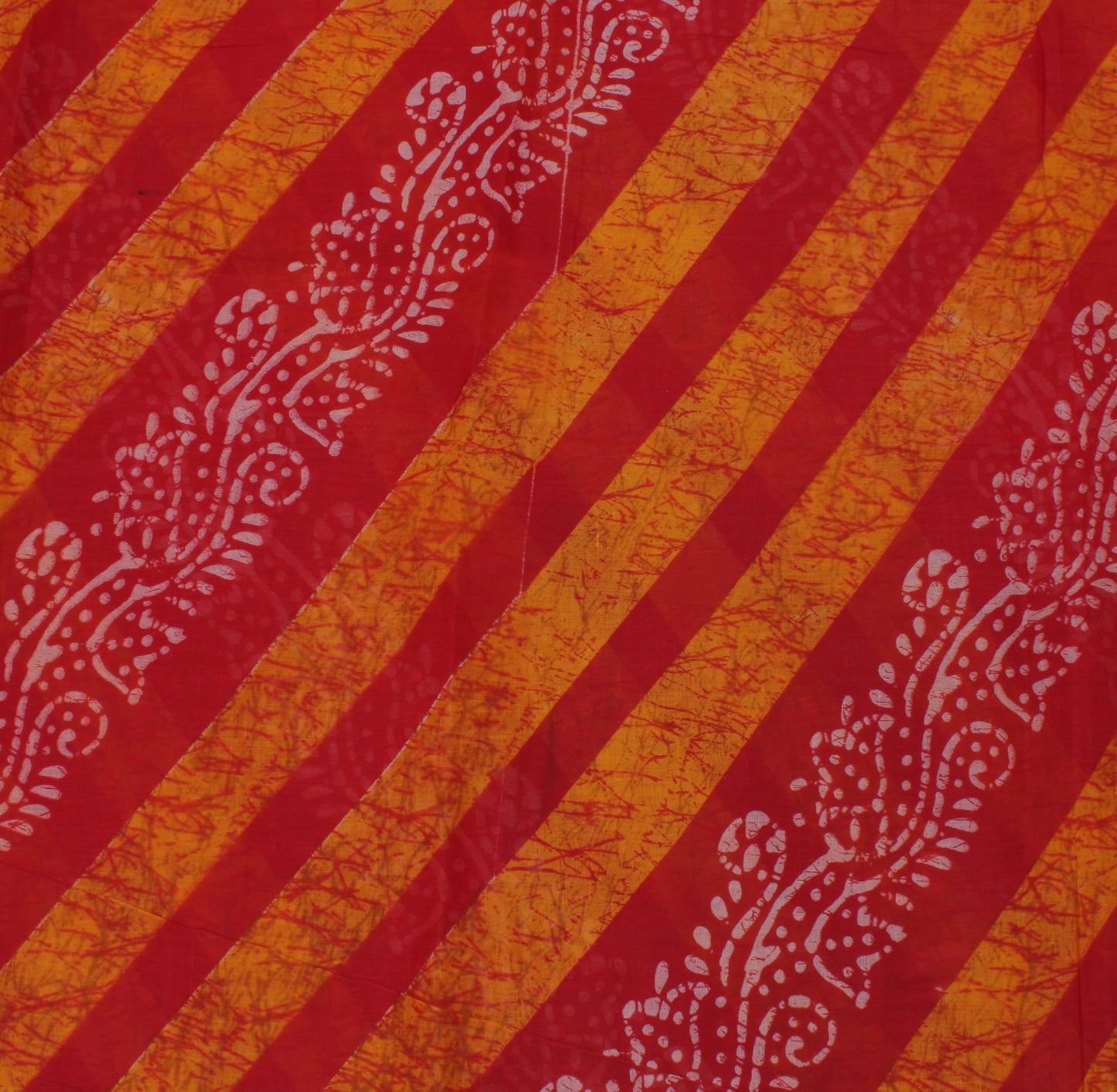 Sushila Vintage Indian Saree 100% Pure Cotton Batik Printed Floral Craft Fabric