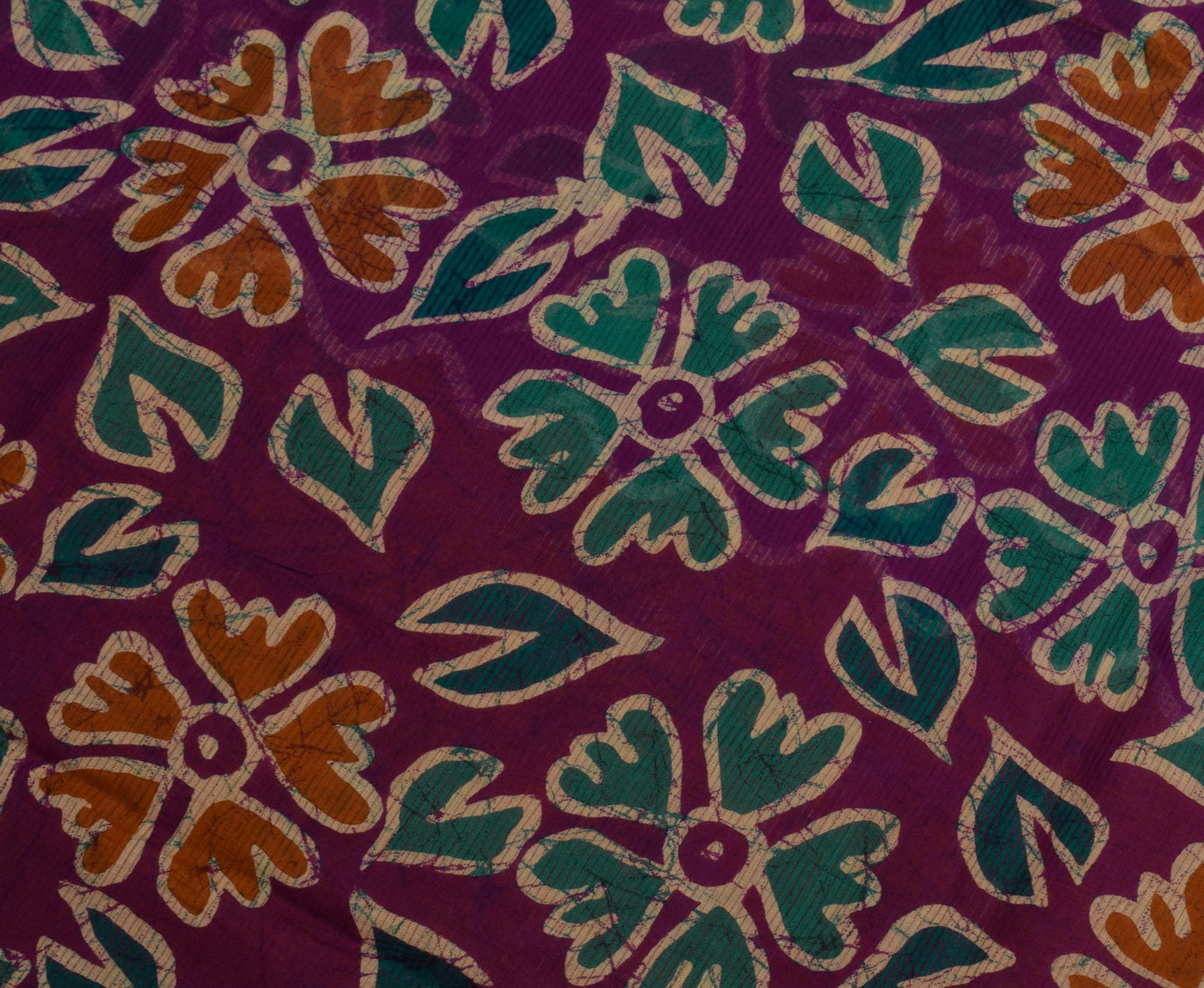 Sushila Vintage Indian Saree 100% Pure Cotton Printed Floral Soft Craft Fabric