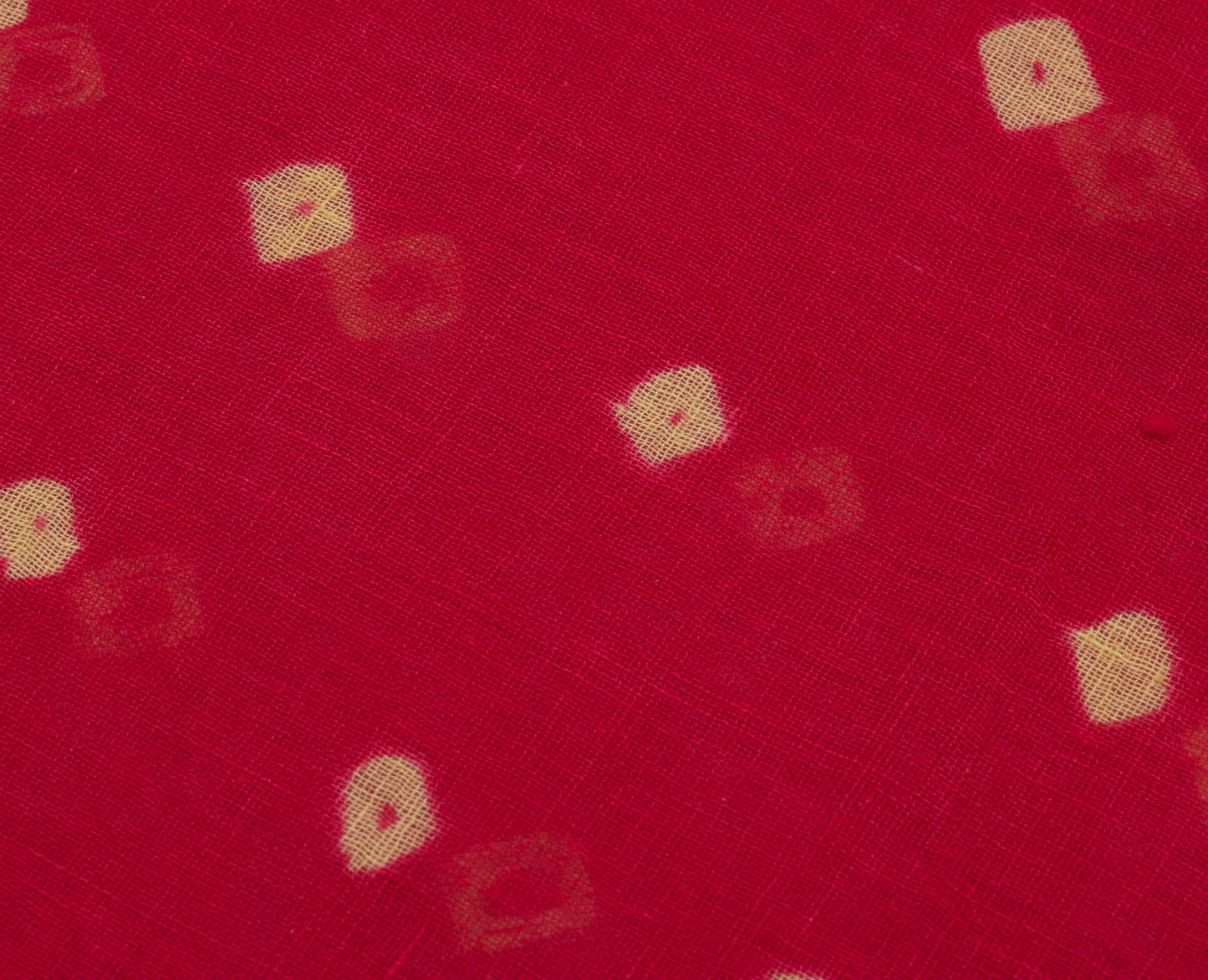 Sushila Vintage Indian Saree 100% Pure Cotton Bandhani Printed Soft Craft Fabric