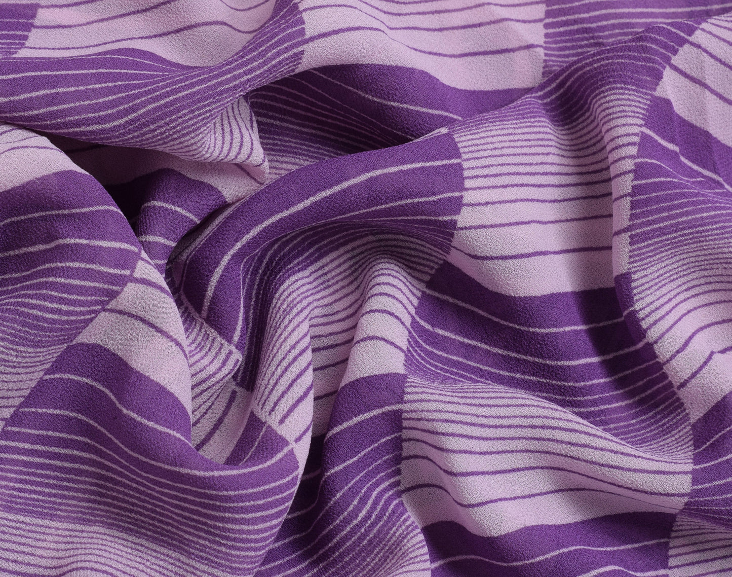 Sushila Vintage Purple Sari 100% Pure Georgette Silk Printed Floral Craft Fabric