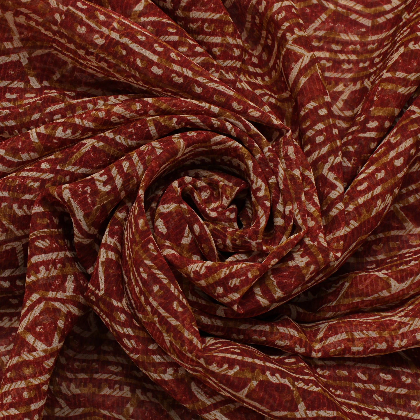 Sushila Vintage Saree 100% Pure Georgette Silk Printed Indian Sari Craft Fabric