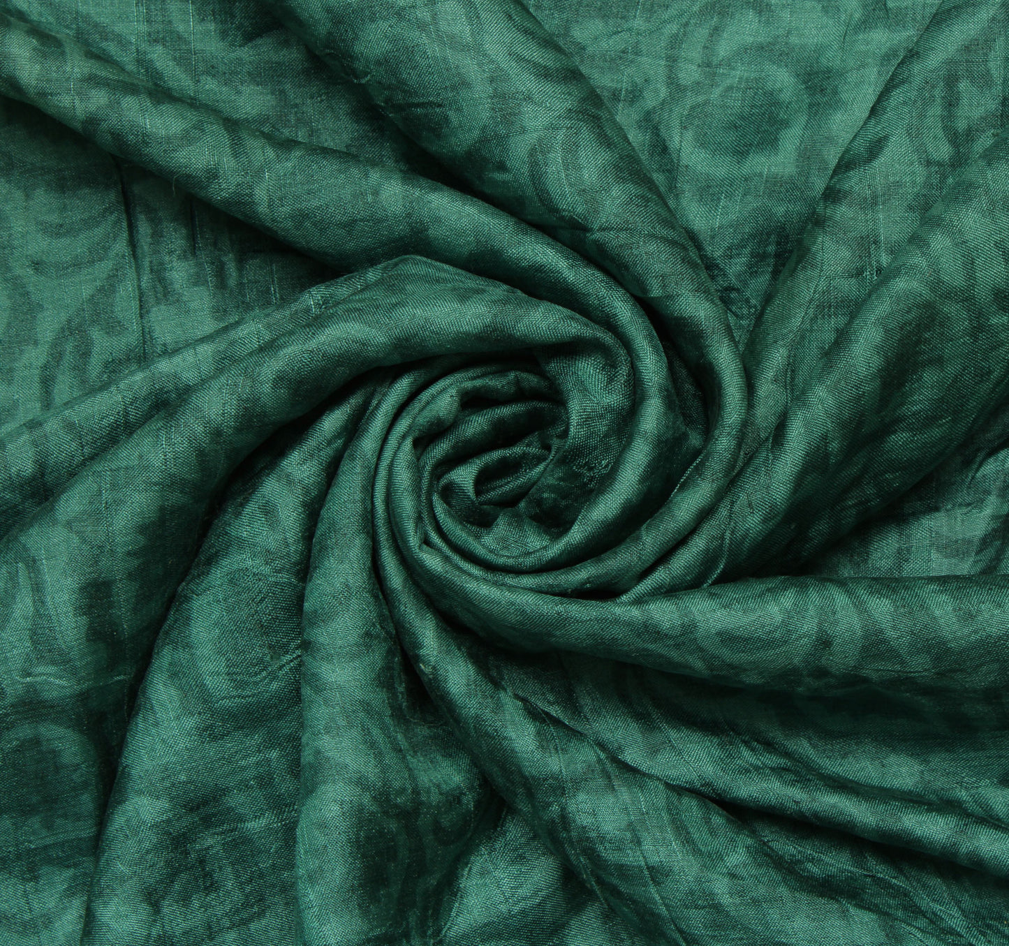 Sushila Vintage Grayish Green Saree Pure Silk Printed Soft Sari Craft Fabric