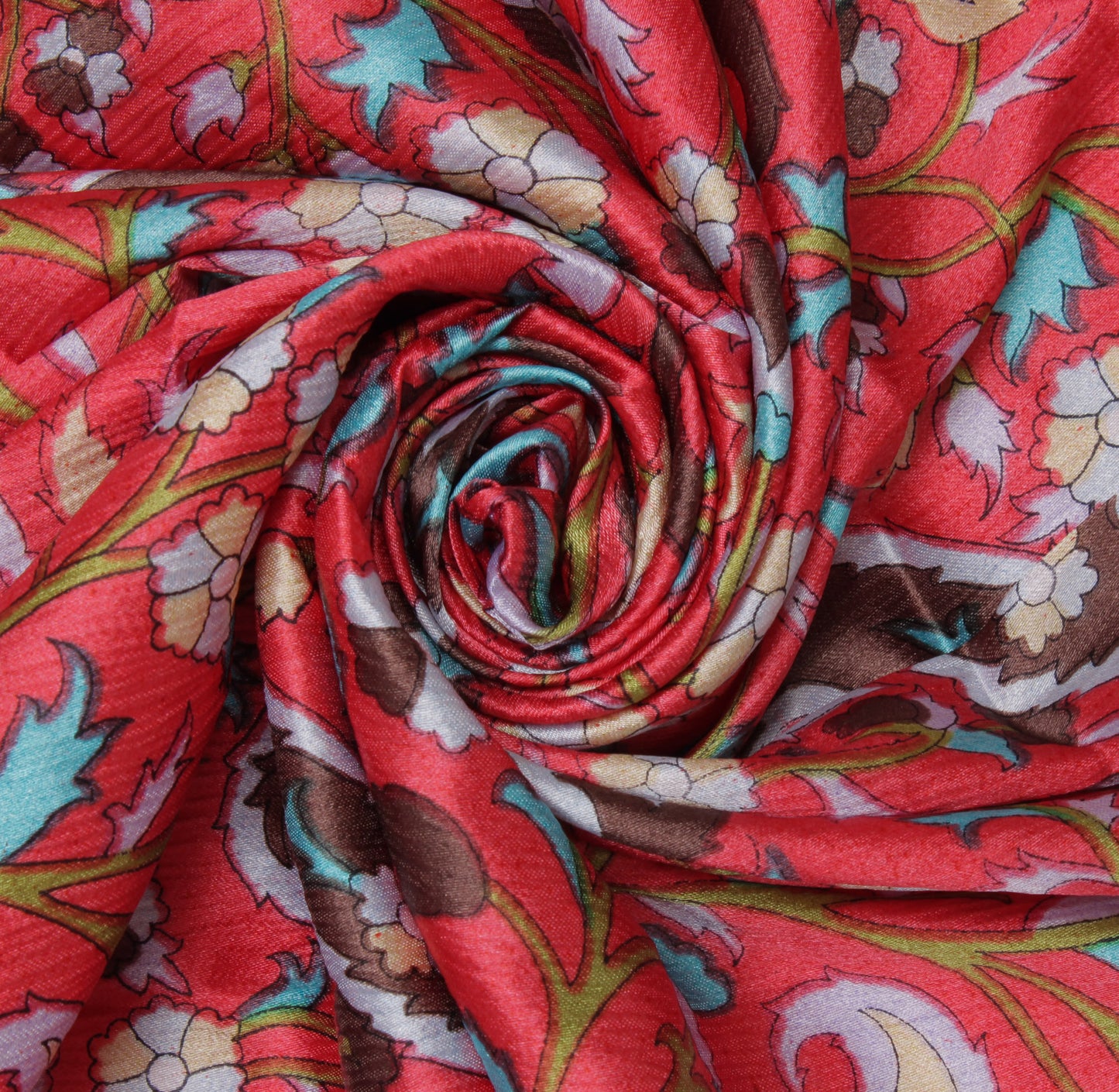 Sushila Vintage Peach Women Scarf Blend Stain Printed Paisley Stole 37" x 35"