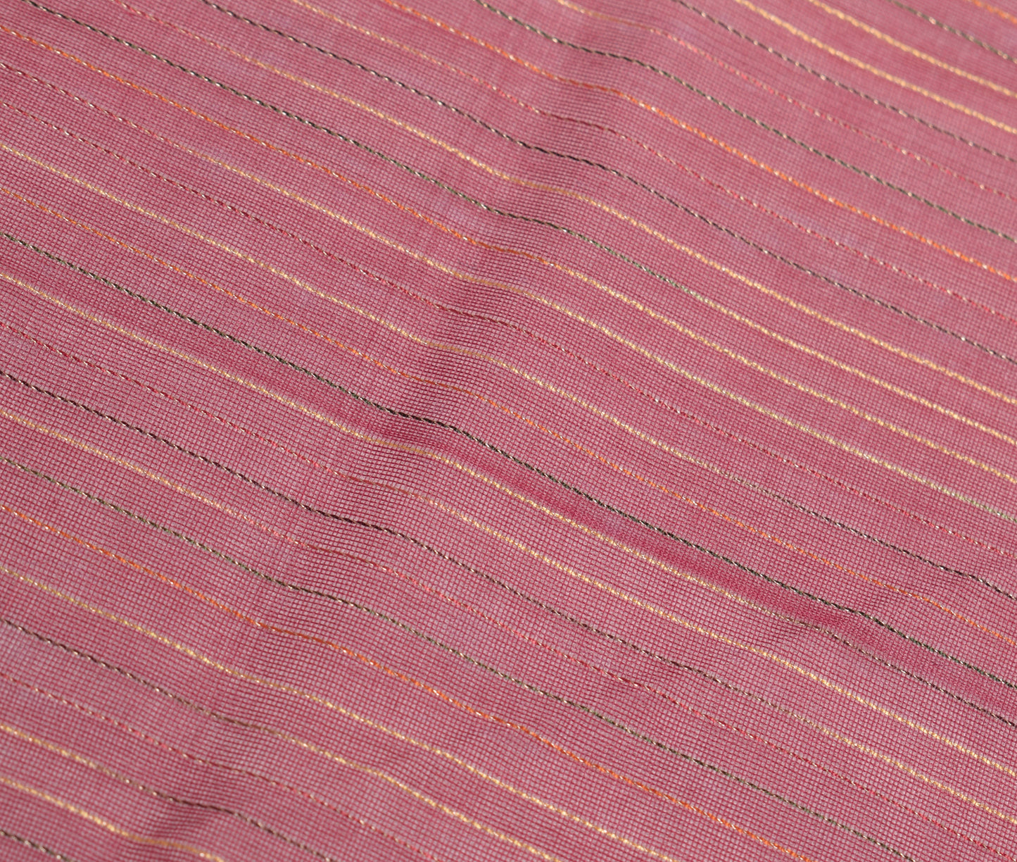 Sushila Vintage Maroon Silk Sari Remnant Scrap Multi Purpose Woven Craft Fabric