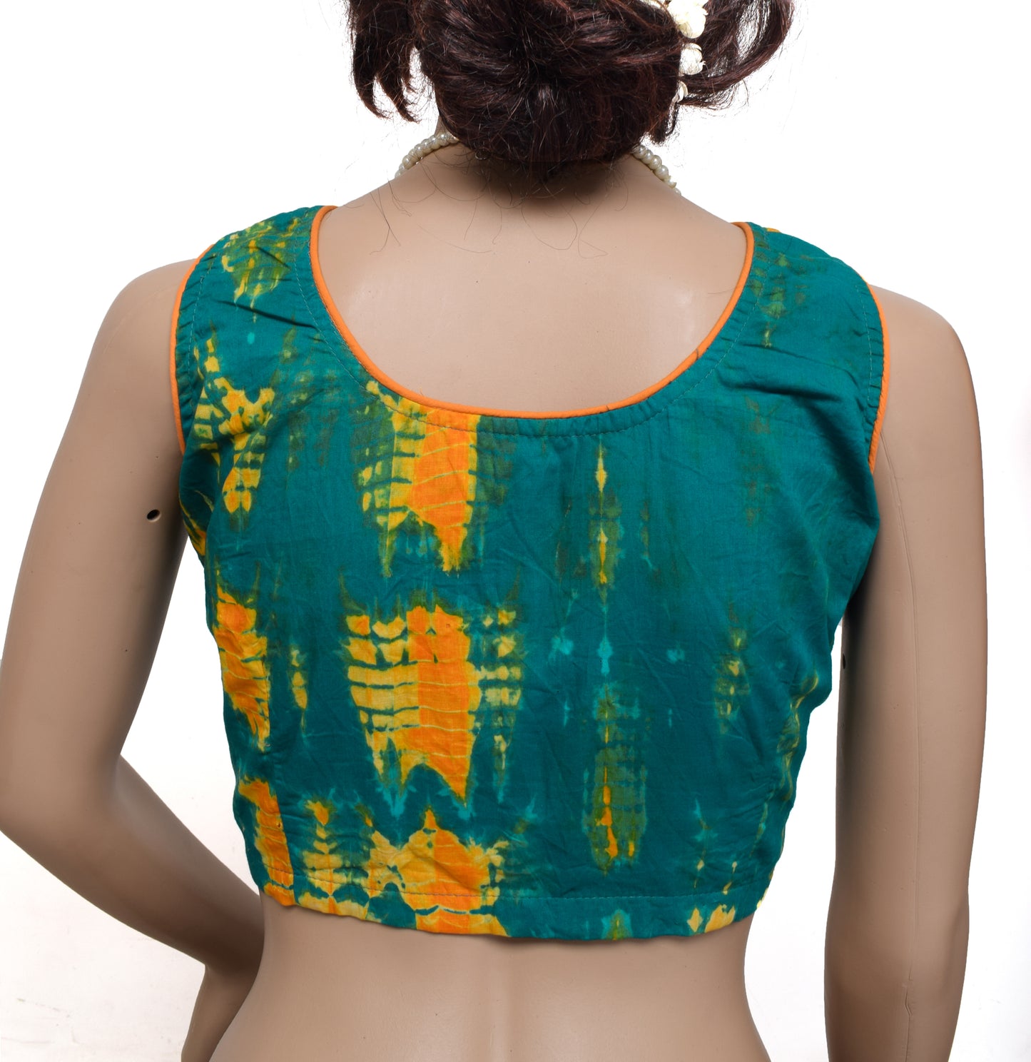 Sushila New Top Readymade Stitched Sari Blouse Pure Cotton Printed Blouse Choli