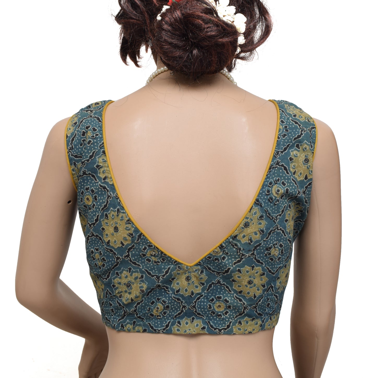 Sushila New Top Readymade Stitched Sari Blouse 100% Pure Cotton Printed Choli