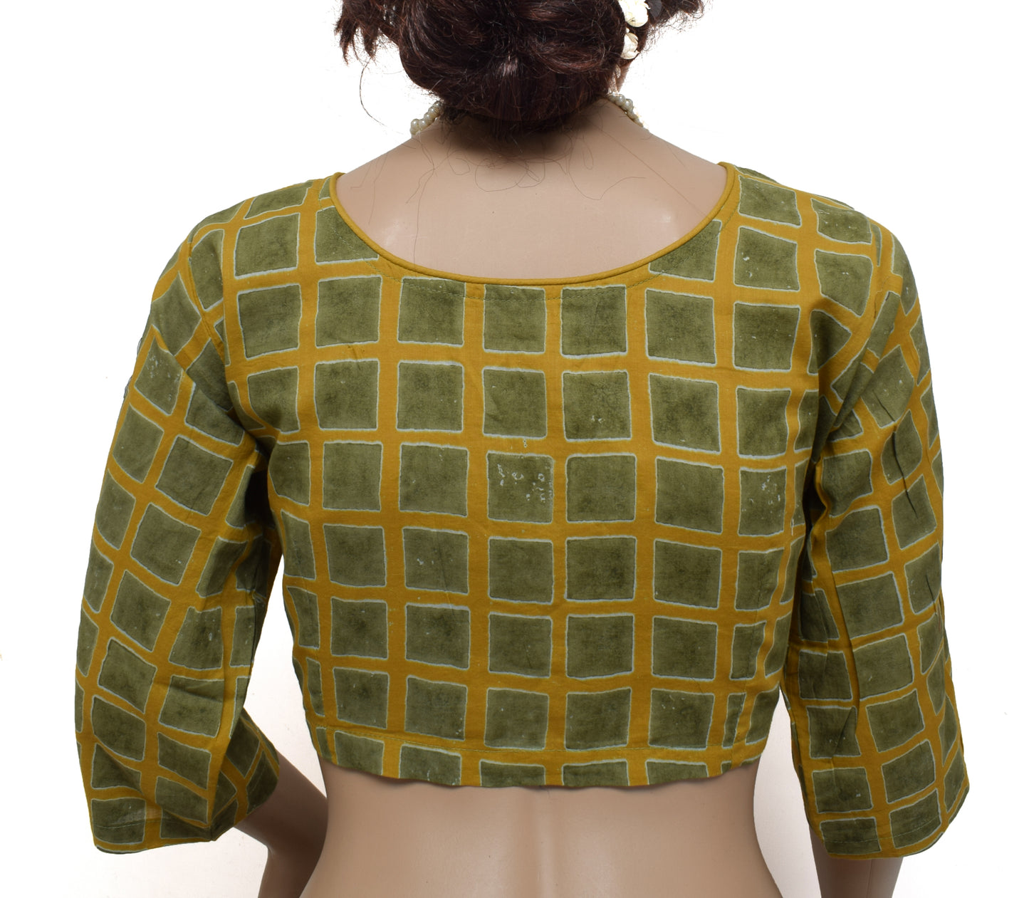 Sushila New Top Readymade Stitched Sari Blouse Pure Cotton Printed Blouse Choli