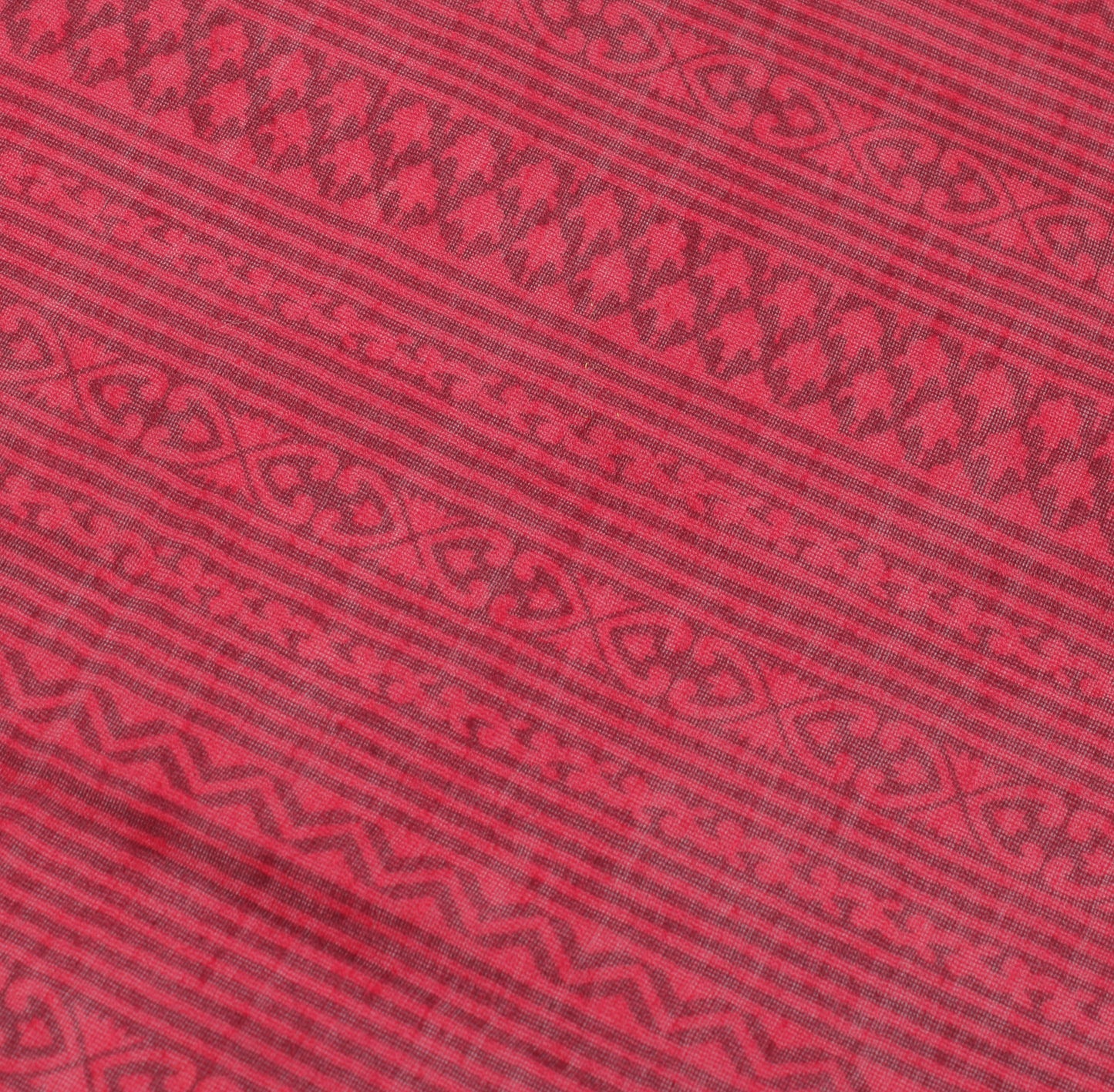 Sushila Vintage Red Indian Dupatta 100% Pure Cotton Printed Long Stole Hijab