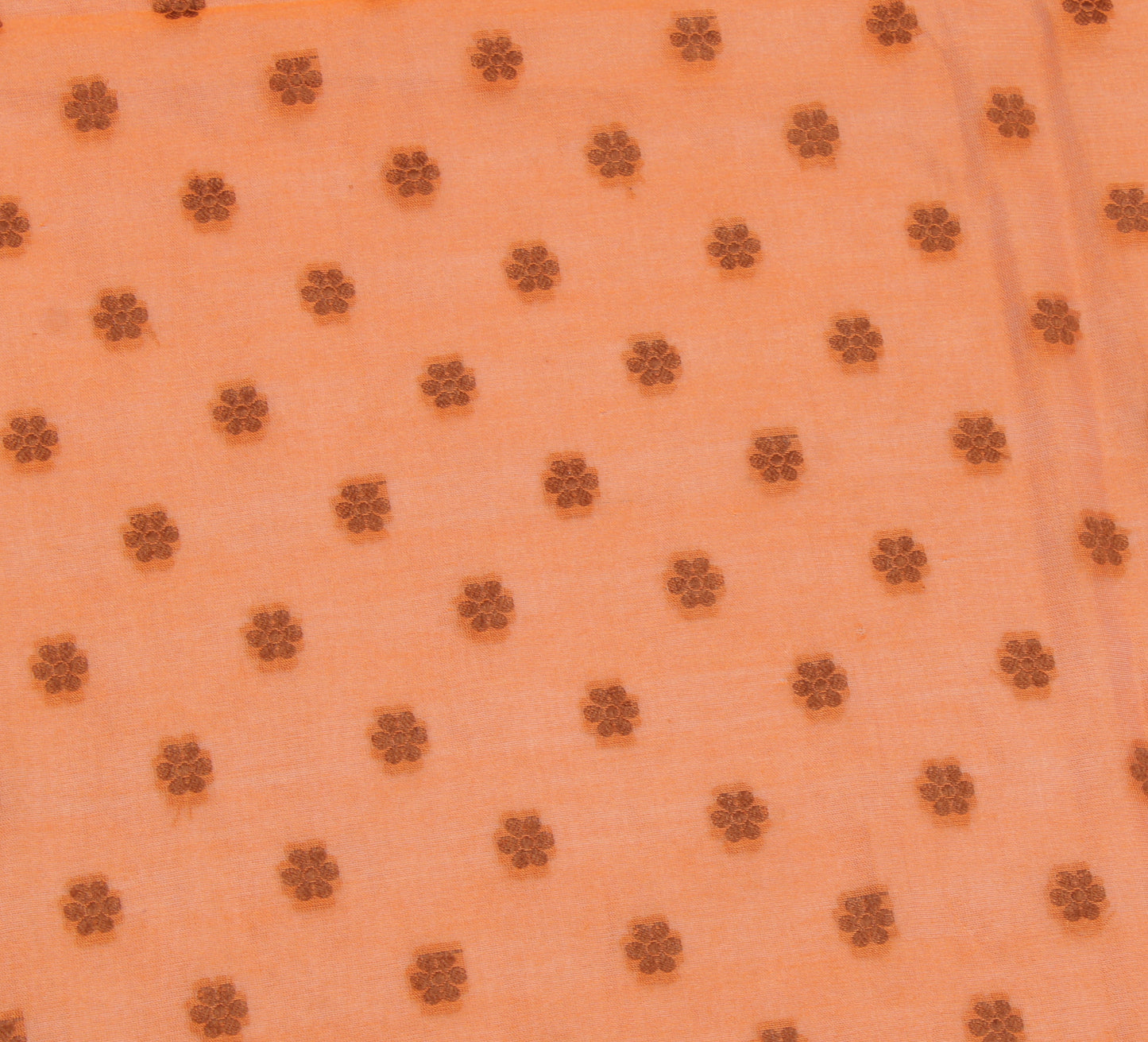 Sushila Vintage Peach Indian Dupatta Blend Silk All Over Woven Long Stole Hijab